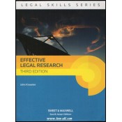 Sweet & Maxwell's Legal Skills Series: Effective Legal Research by John Knowles